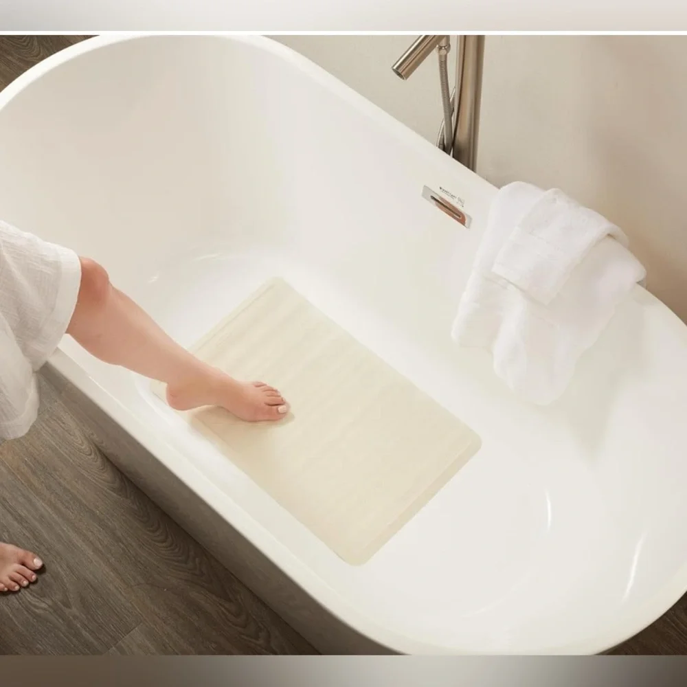 Bath Mat White- Safti-Grip-Anti Slip - Medium “Rubbermaid Commercial Products”